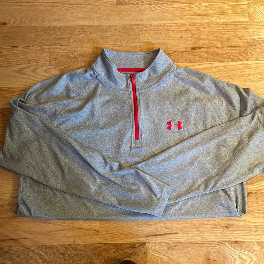 BUNDLE OF 2 Men’s under armor 1/4 zip cotton.